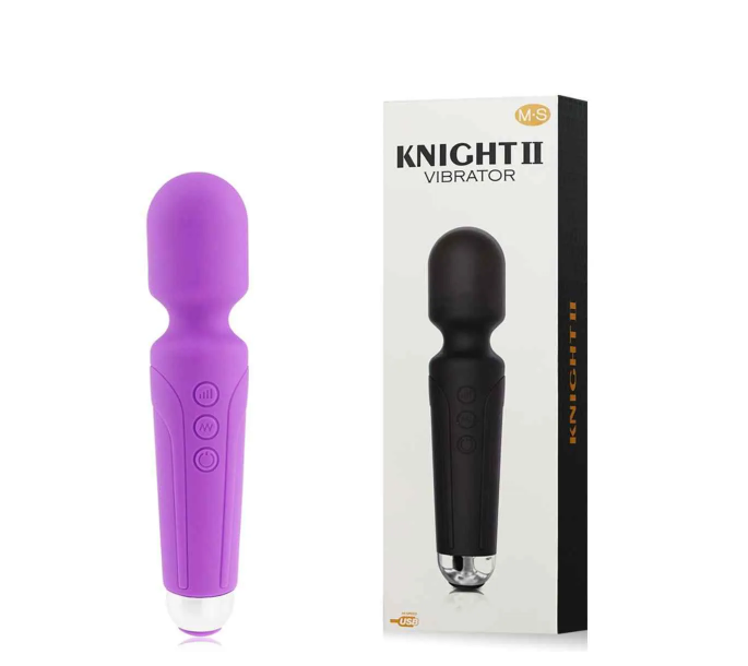 Vibrador varinha mágica um roxo e na caixa um preto para ajudar na masturbação para a menopausa. Sex Shop Amore Totale em Campinas