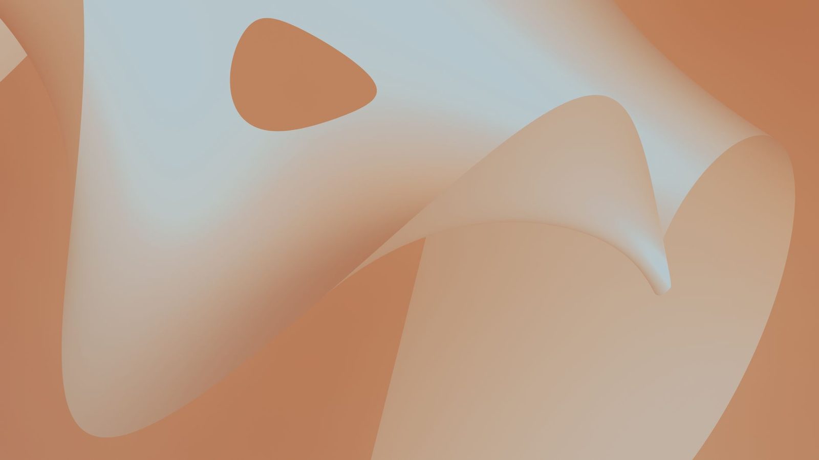 Obra de arte abstrata elegante com tons fluídos de pêssego e bege, perfeita para designs modernos